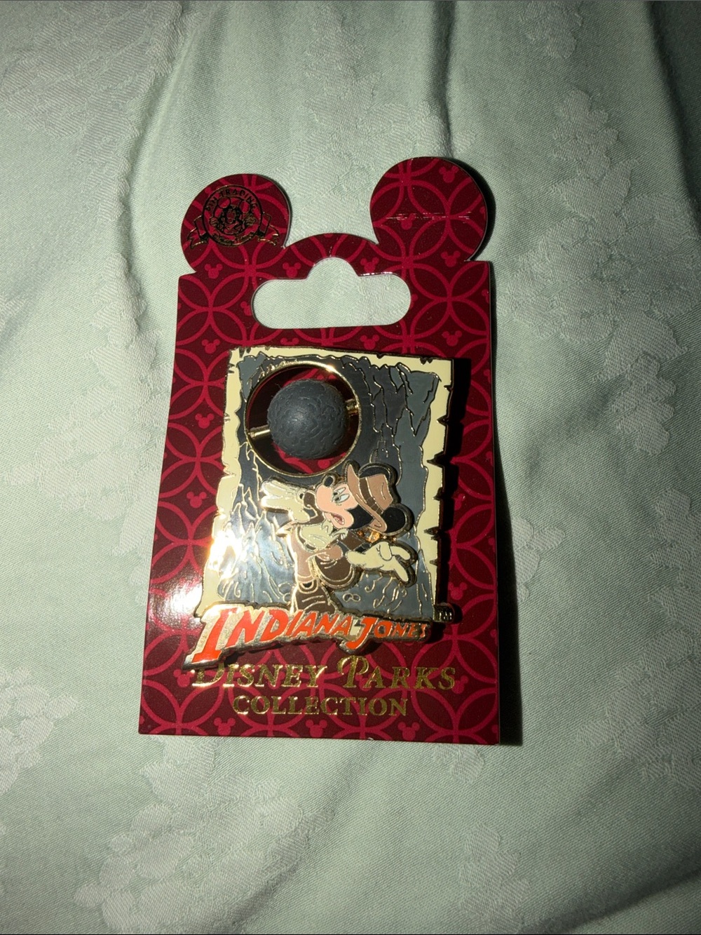 Rare Disney Parks Indiana Jones spinner Mickey Pin